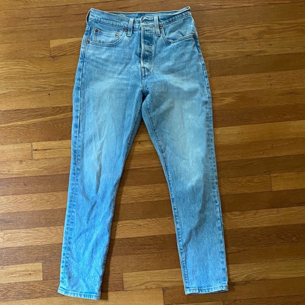 Levi's Sky Blue Straight Leg Jeans